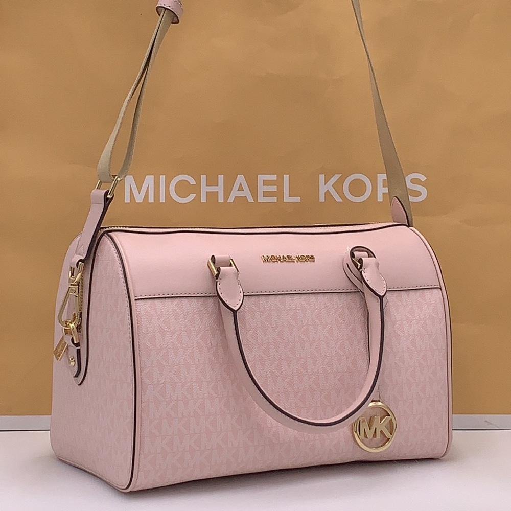 Michael Kors med Duffle Travel - Leather/Coated Light Powder Blush - Picture 8 of 16